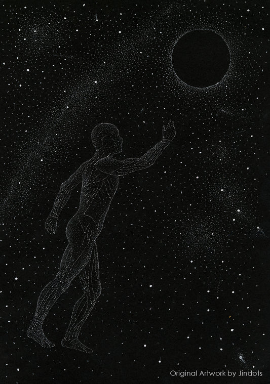 Rise, Jindots, pens on paper, 2022