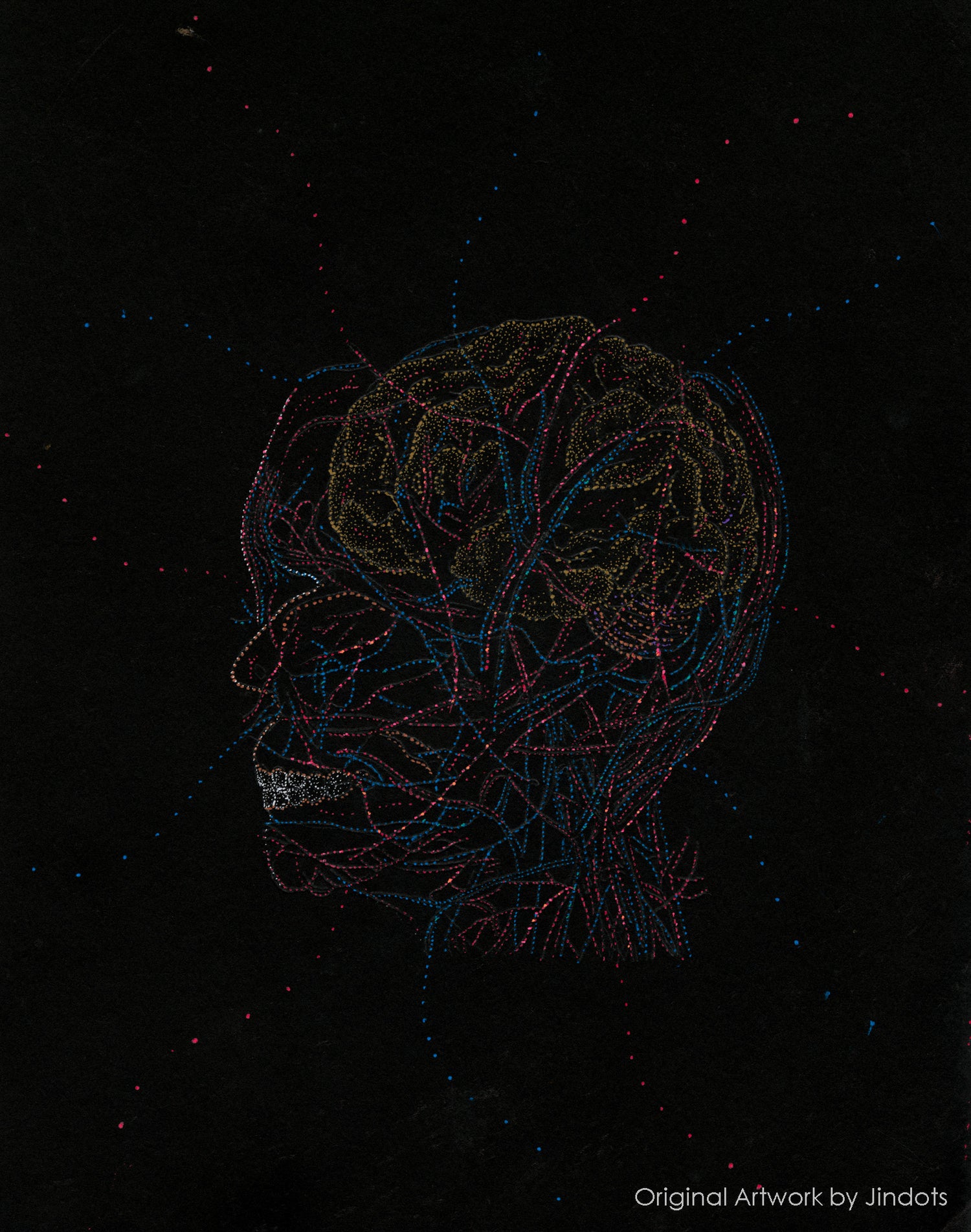 Netter Thinks, Jindots, pens on paper, 2022