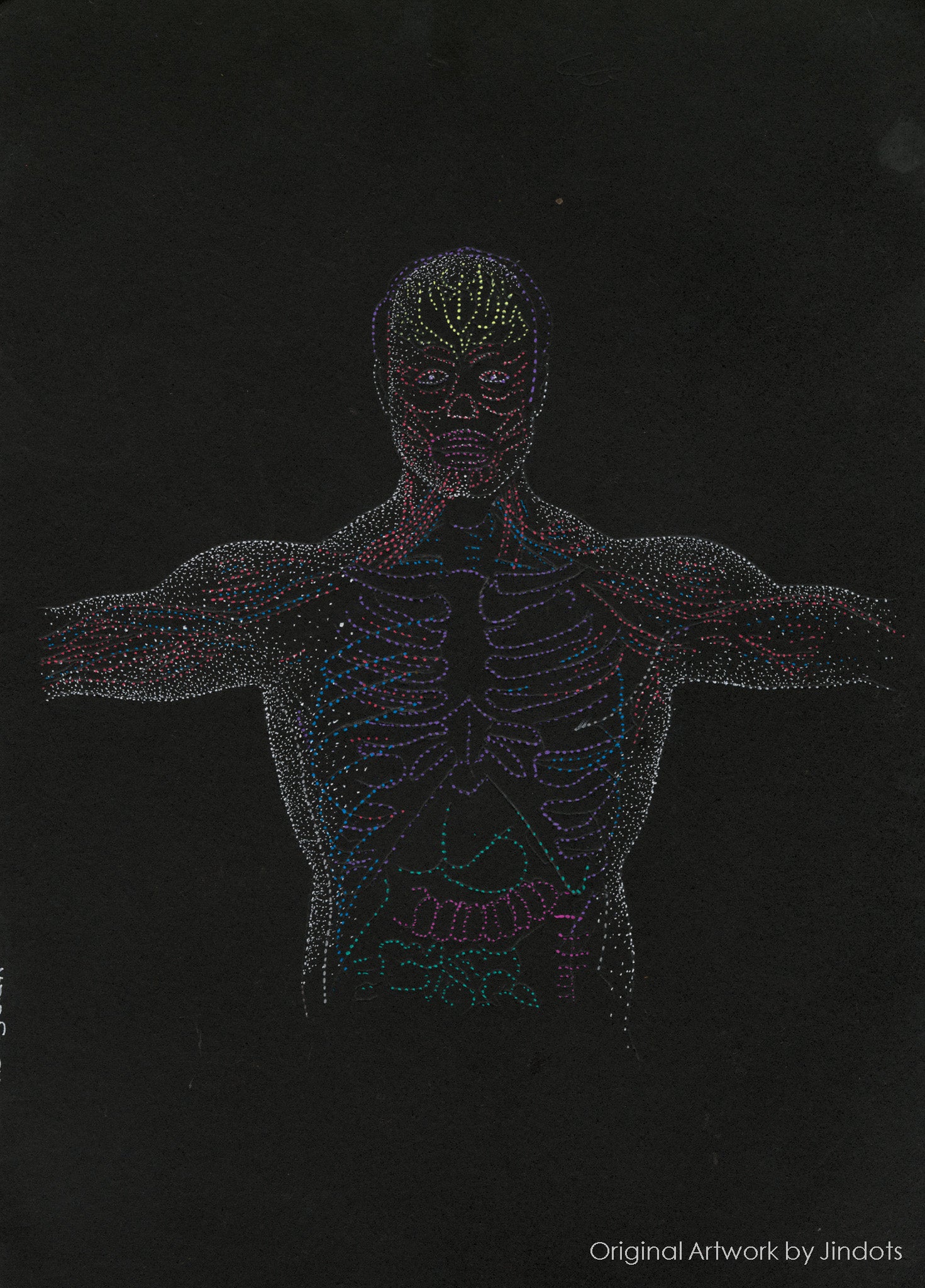 Netter's Dots, Jindots, pens on paper, 2022