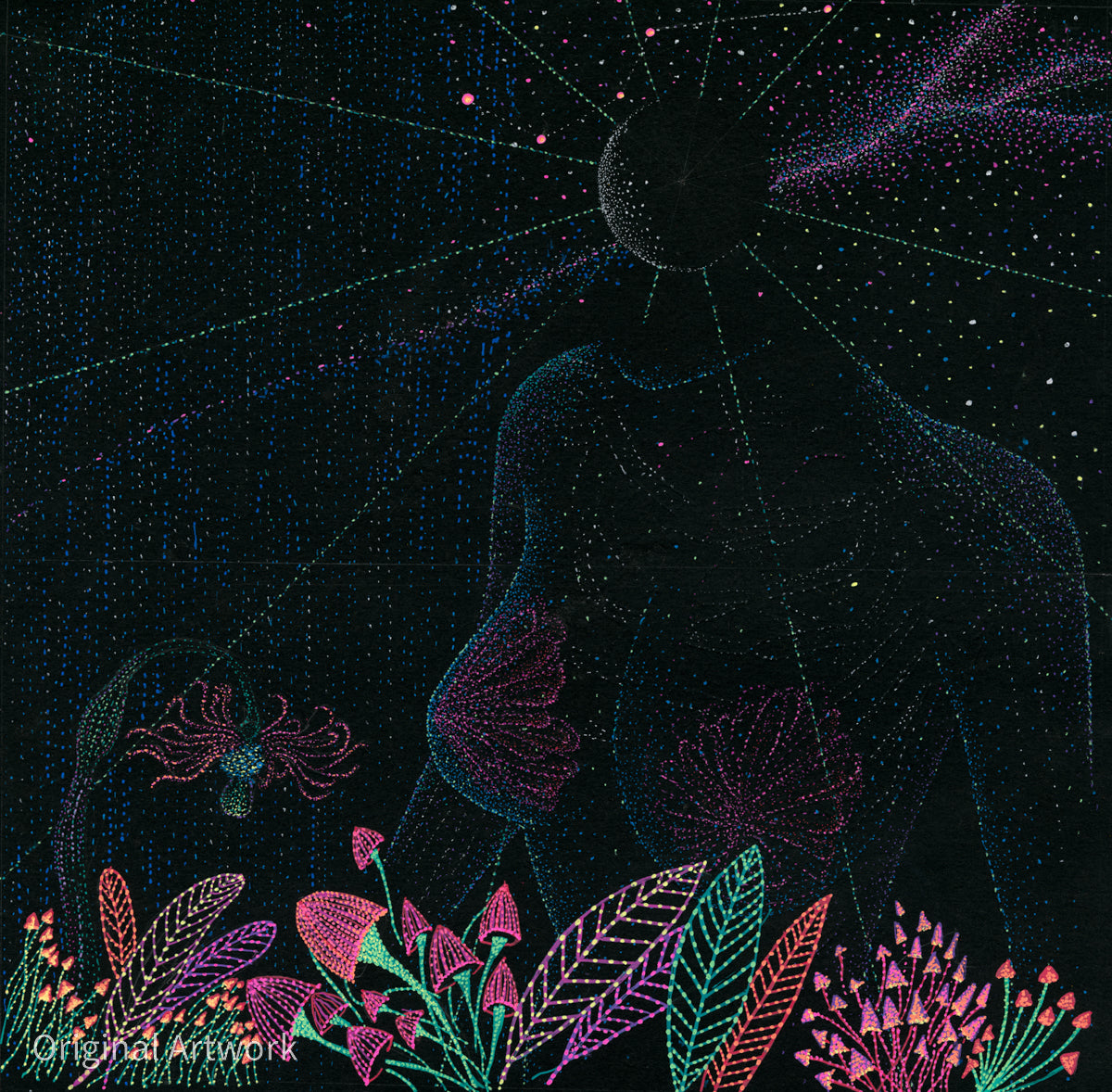 Entheogenic - Original Artwork by Jindots