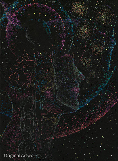 AI is the most expensive theft machine - Original Artwork by Jindots