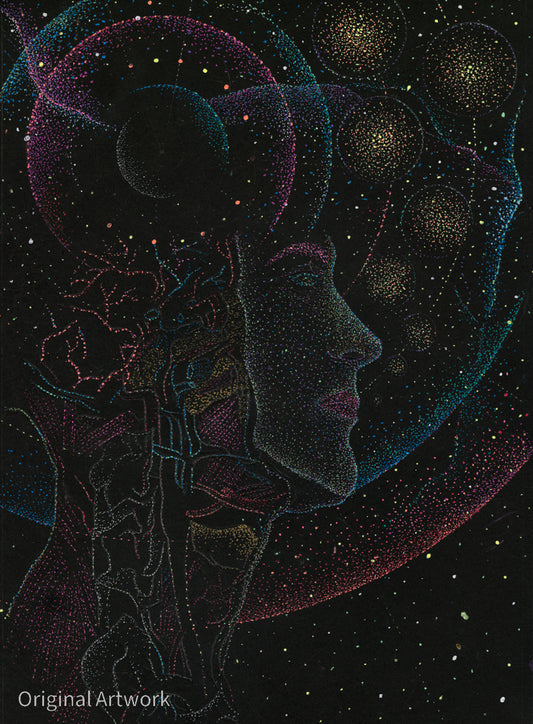 AI is the most expensive theft machine - Original Artwork by Jindots