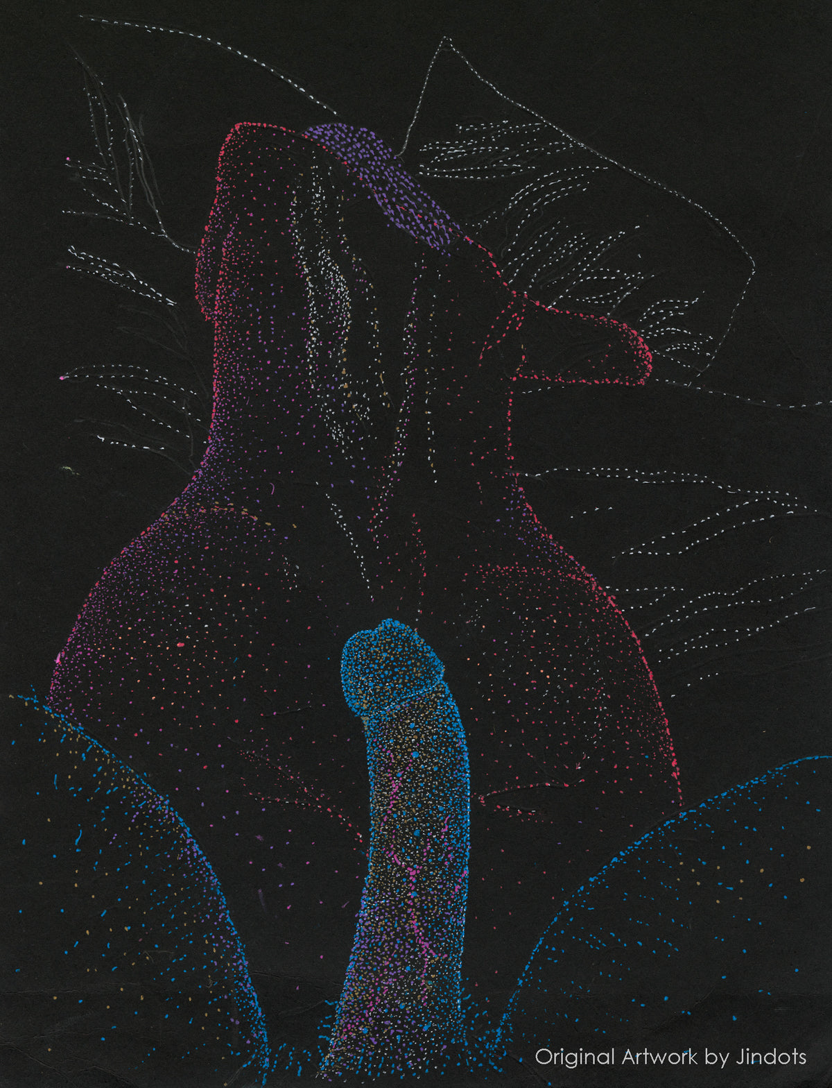 Take me, Jindots, pens on paper, 2023