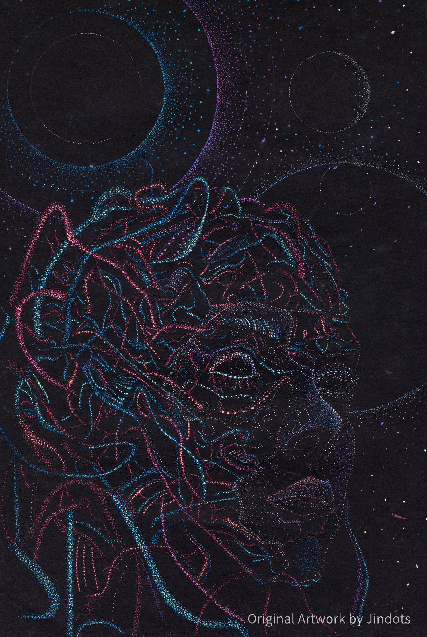 Artificial Intelligence vs Human Creativity - Original Artwork by Jindots