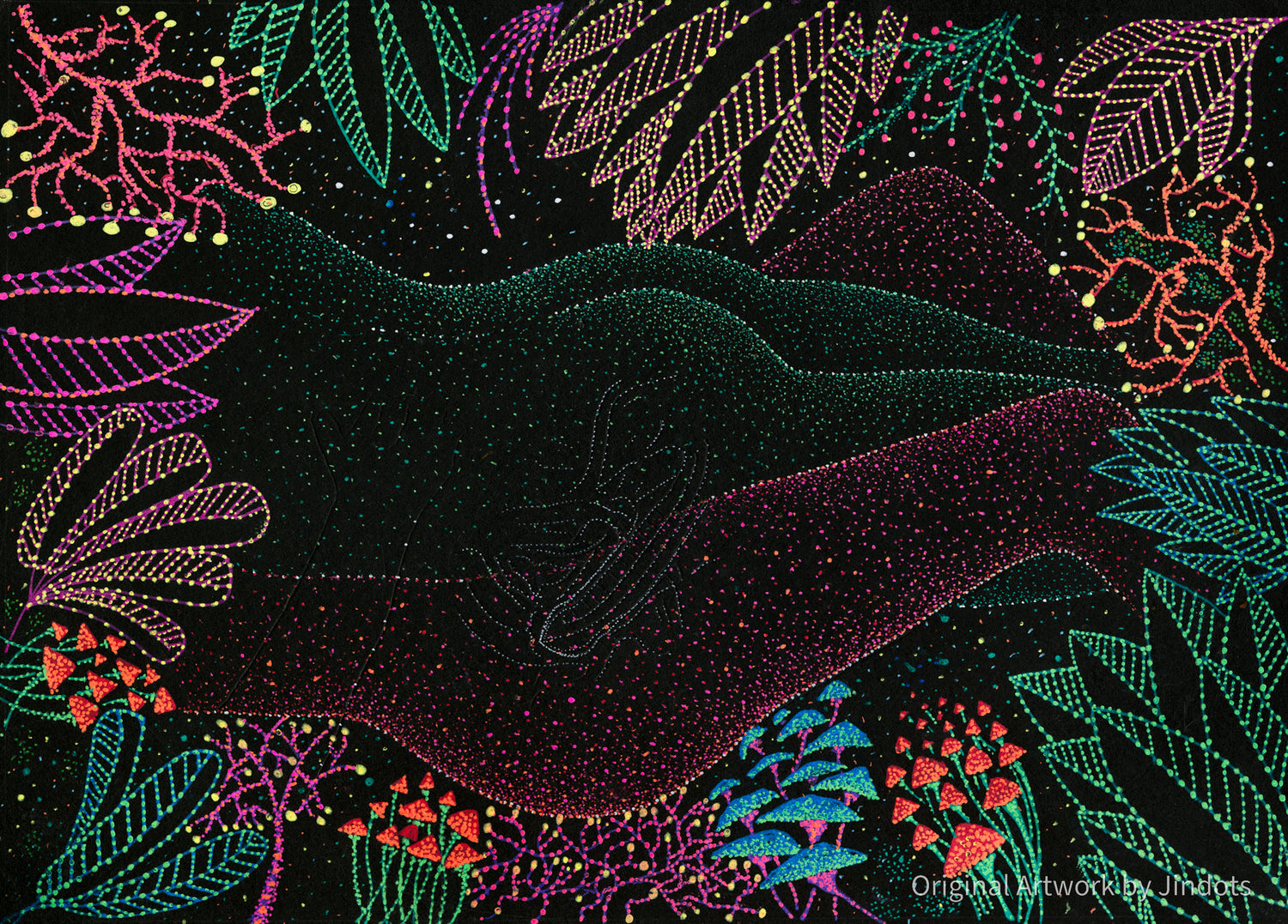 Tantra Garden - Original Artwork by Jindots