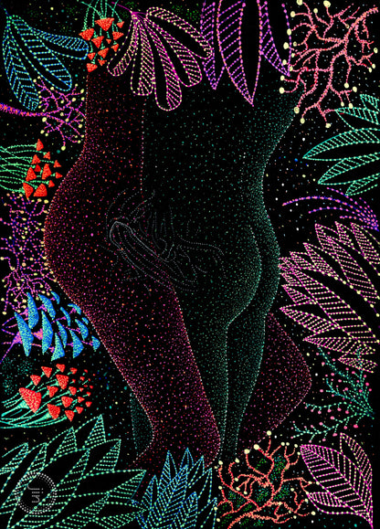 Tantra Garden - Original Artwork by Jindots