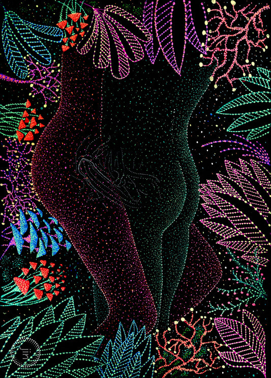 Tantra Garden - Original Artwork by Jindots