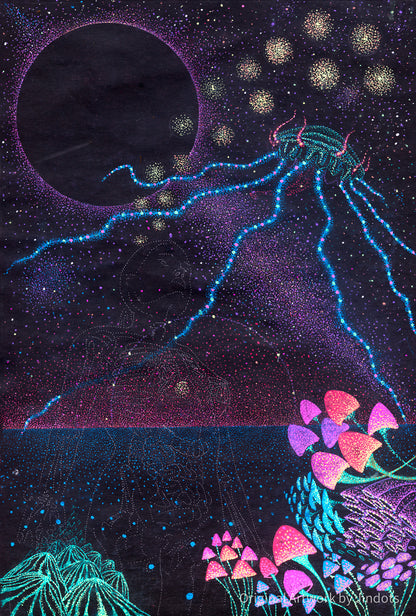 Mycelium Mamma - Original Artwork by Jindots