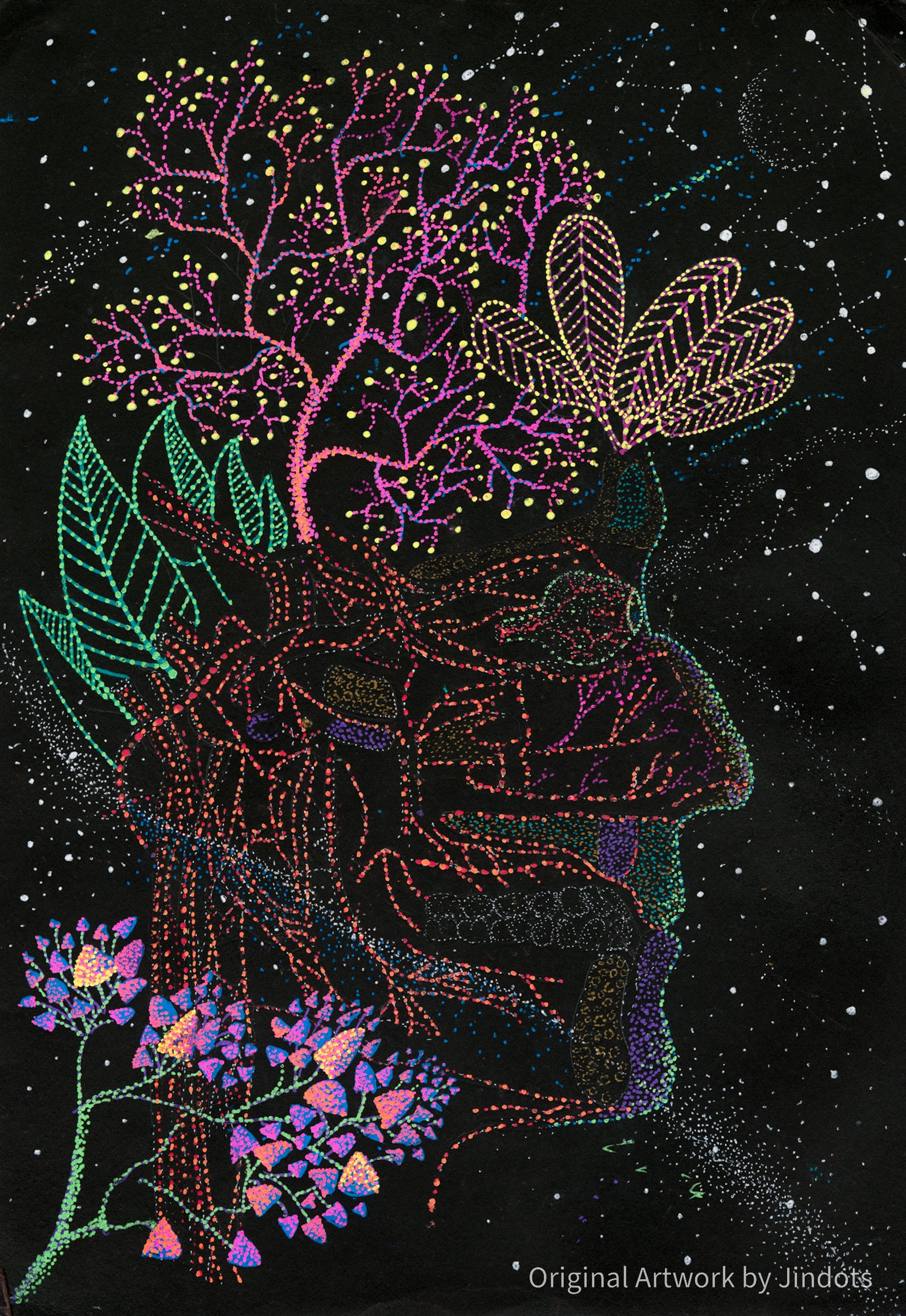 Forest Foresight - Original Artwork by Jindots