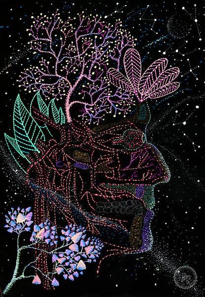 Forest Foresight - Original Artwork by Jindots