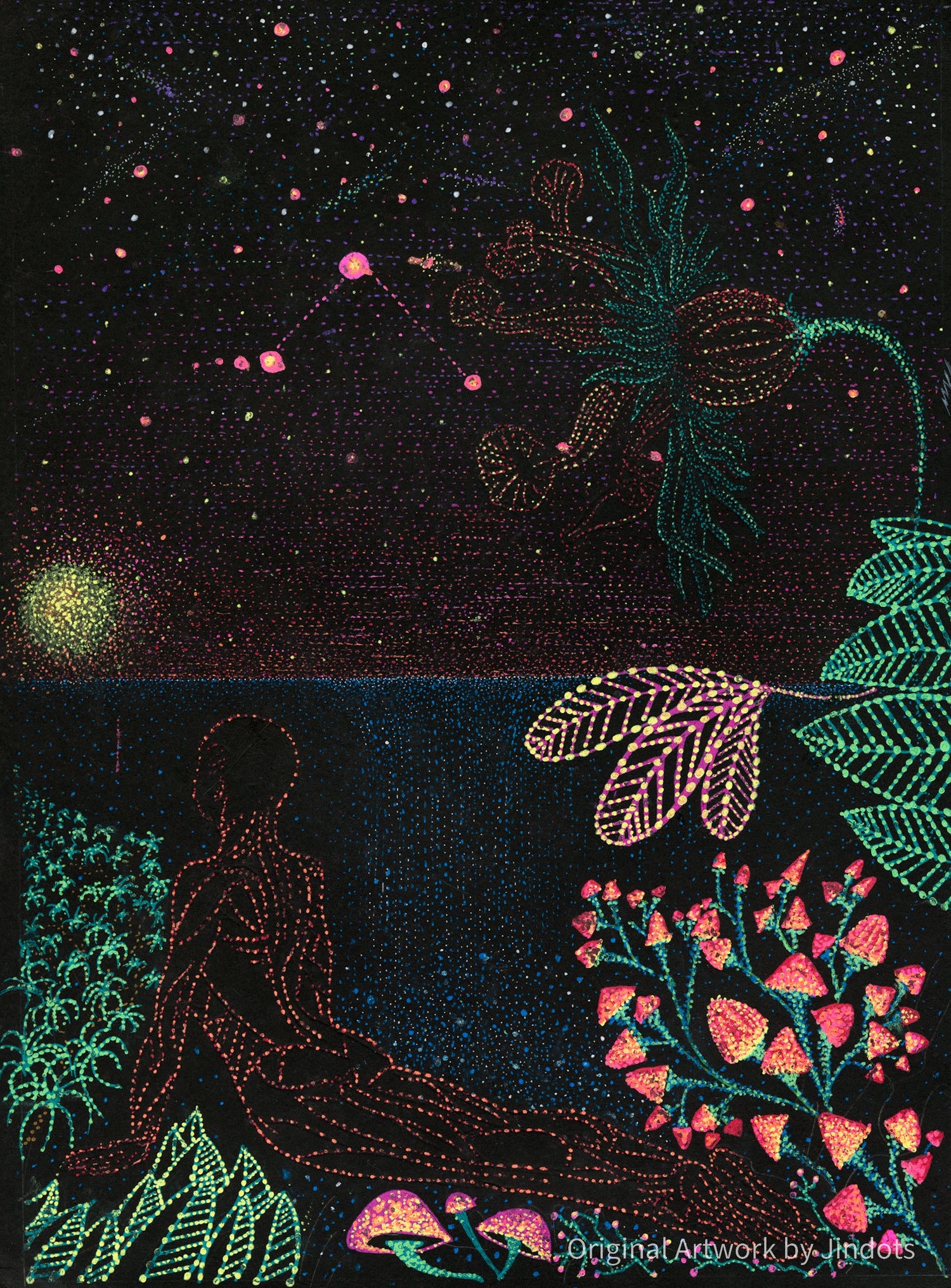 The Oracle's Garden - Original Artwork by Jindots