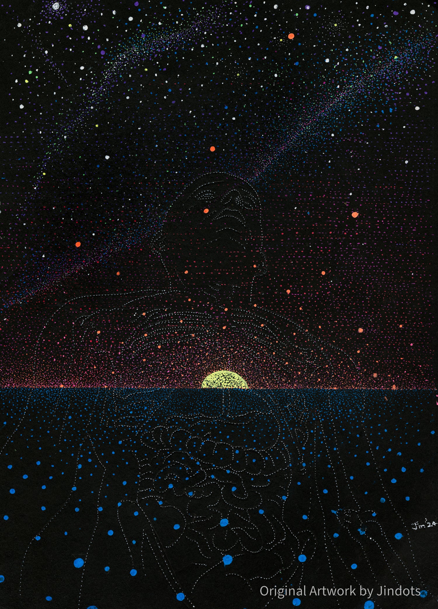 Father - Original Artwork by Jindots