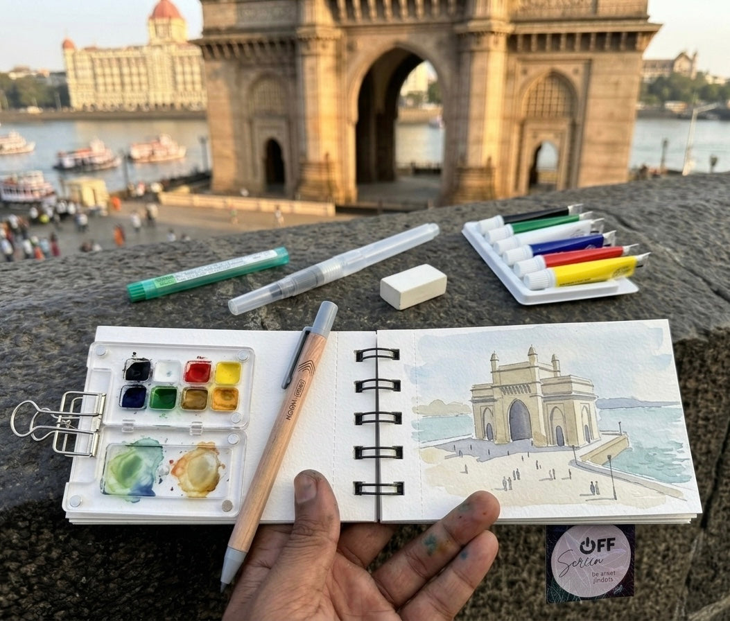 Water Therapy: Travel Watercolor Kit for Screen-Free Creativity