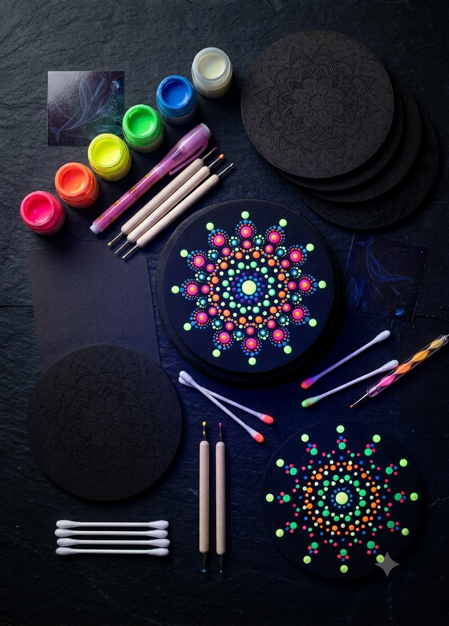 Mandala Workshop: A Screen-Free Group Art Therapy Experience with artist Jin