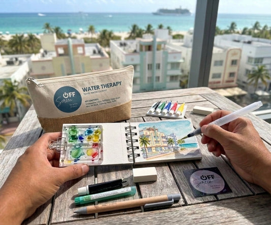Water Therapy: Travel Watercolor Kit for Screen-Free Creativity