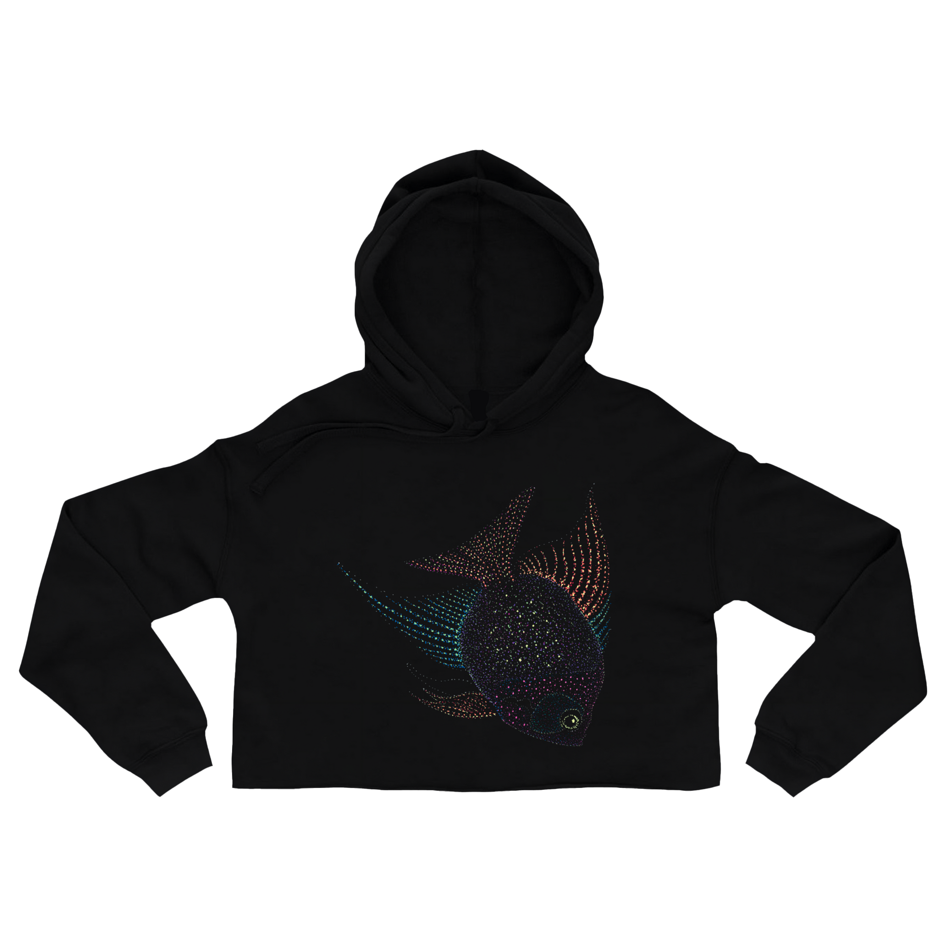 black-cropped-hoodie-for-women-wildlife-nature-curiosity-fish