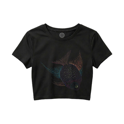 black-Crop-top-women-female-wildlife-nature-design-curiosity-fish