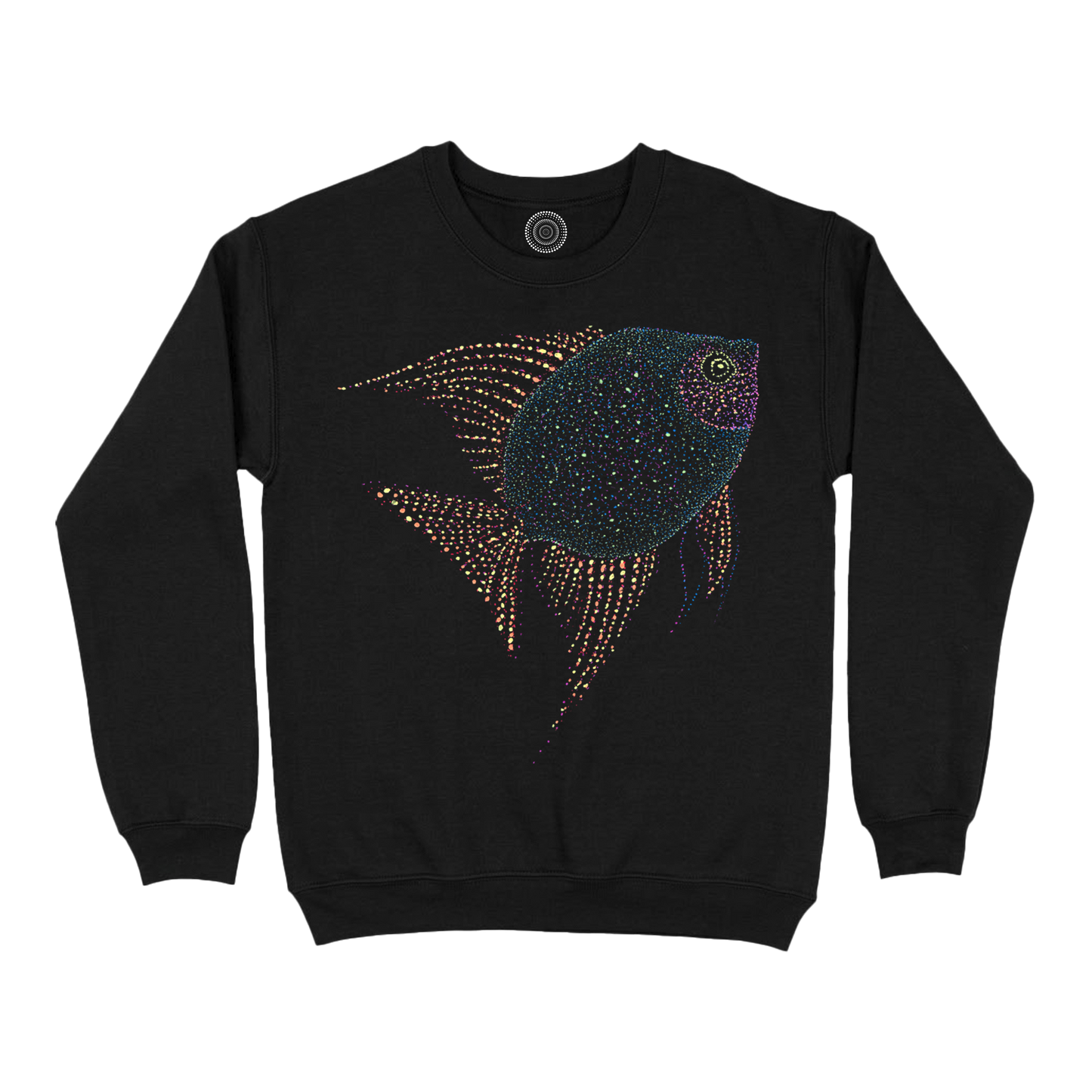Wildlife-nature-sweatshirt-men-black-wonder-fish