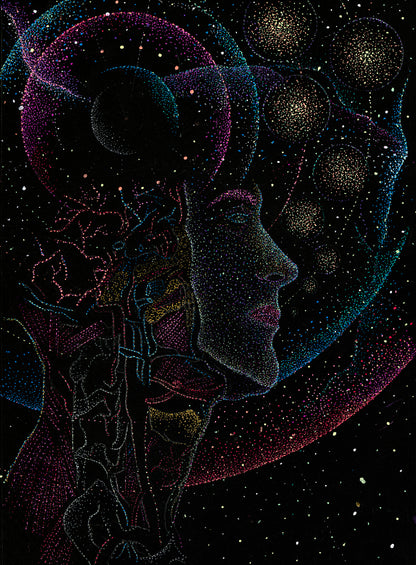 AI is the most expensive theft machine - Original Artwork by Jindots