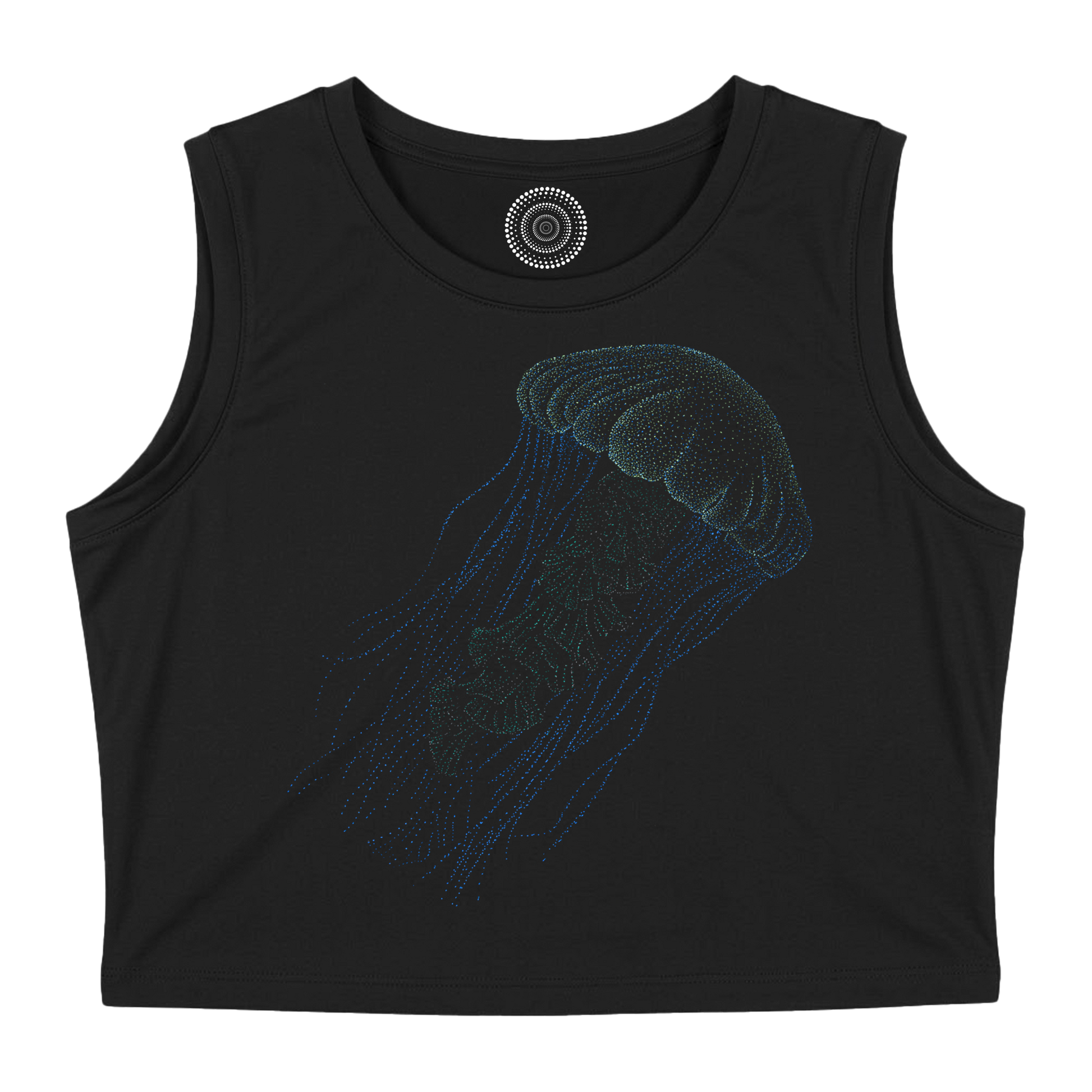 black-Crop-top-women-female-wildlife-nature-design-alishas-jellyfish