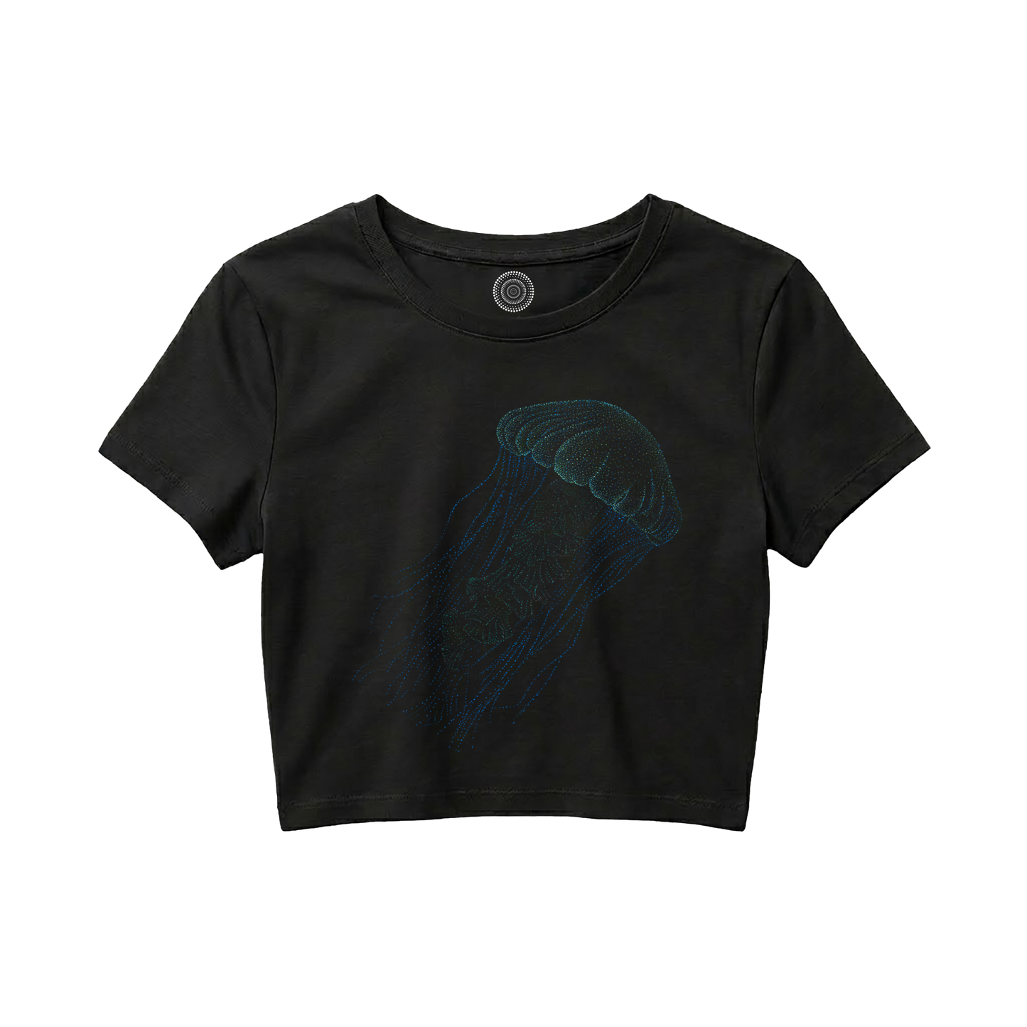 black-t-shirt-top-women-female-wildlife-nature-design-alishas-jellyfish