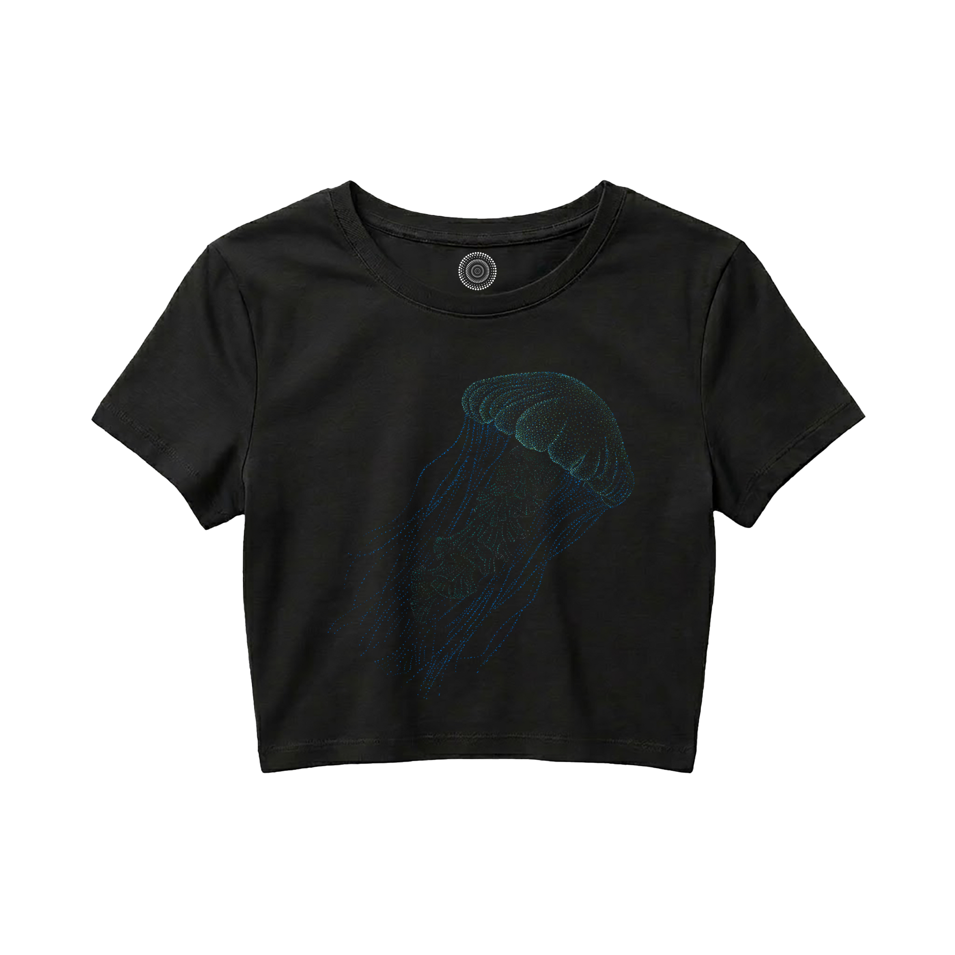 black-t-shirt-top-women-female-wildlife-nature-design-alishas-jellyfish