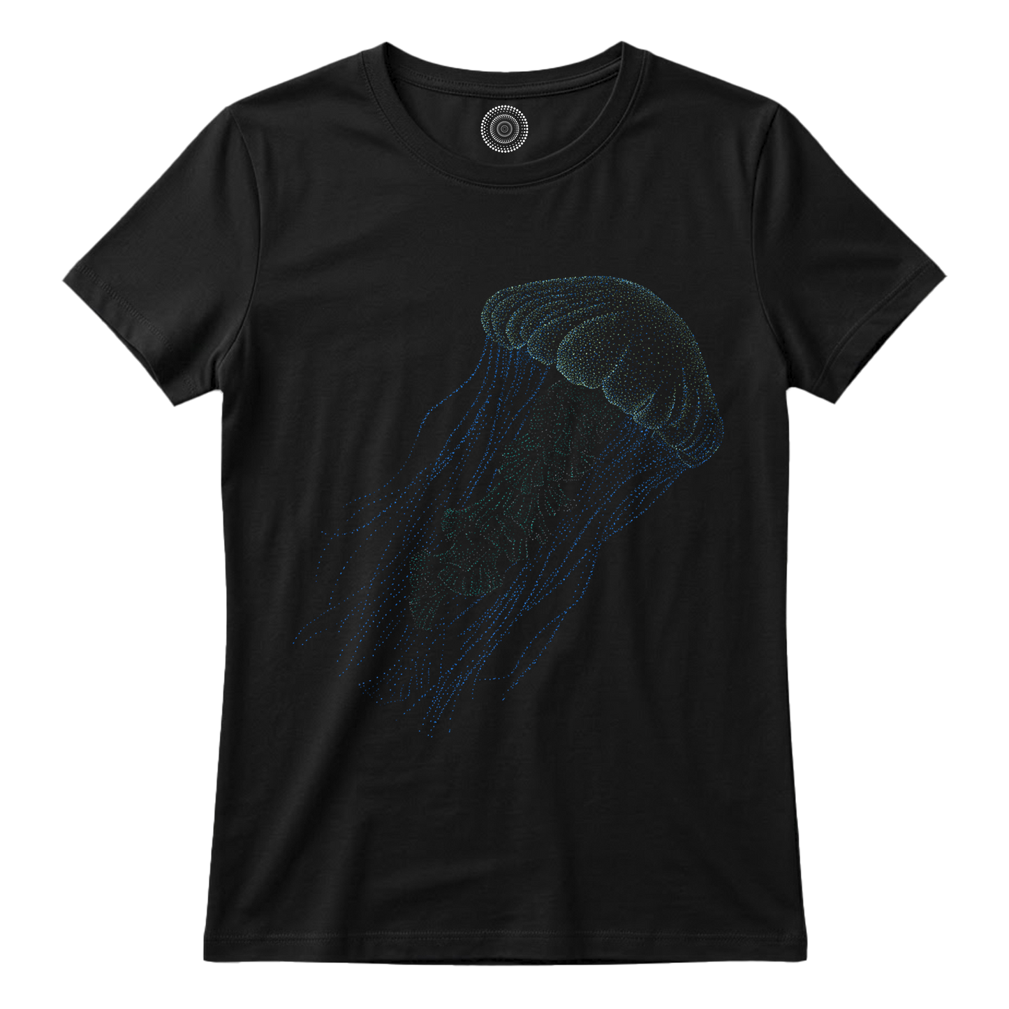 Wildlife-nature-gift-idea-tshirt-black-kids-women-alishas-jellyfish