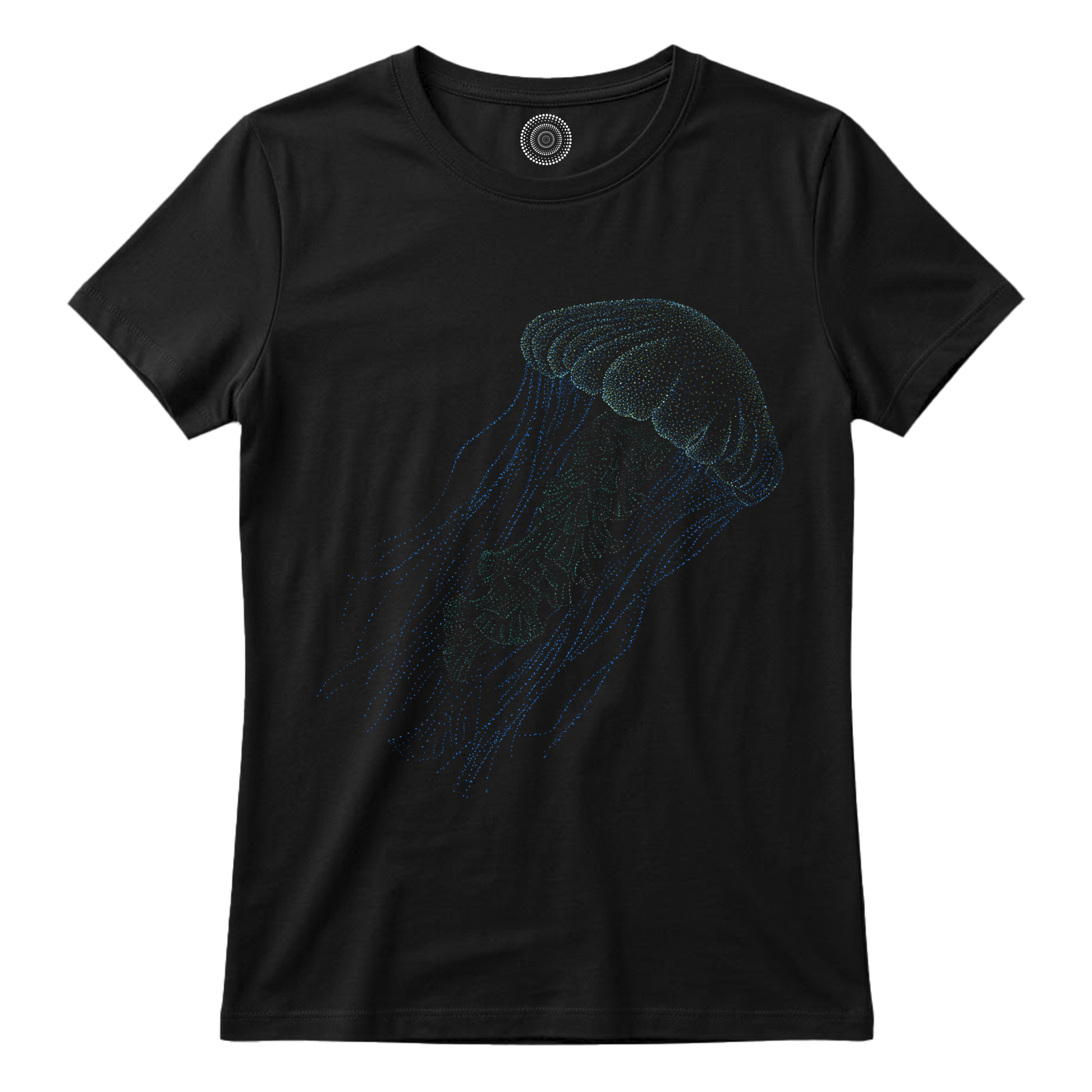 Wildlife-nature-gift-idea-tshirt-black-kids-women-alishas-jellyfish