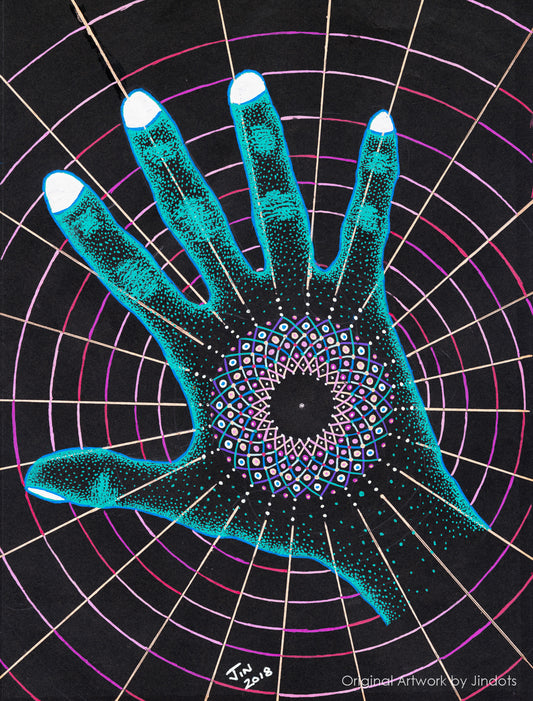 Alone, Jindots, pens on paper, 2018