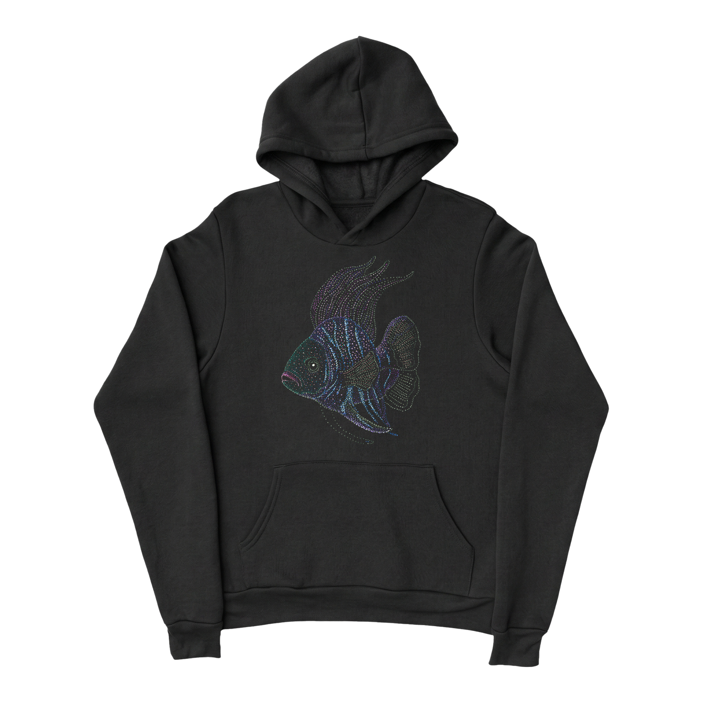 Wildlife-nature-hoodie-for-men-cotton-black-design-anu-fish