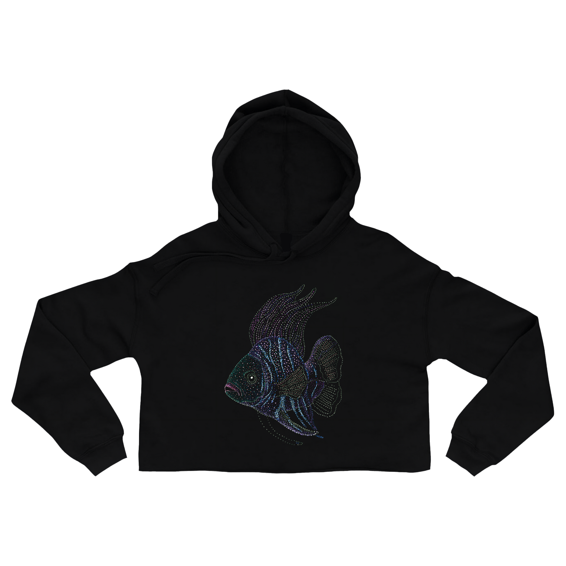 black-cropped-hoodie-for-women-wildlife-nature-anu-fish