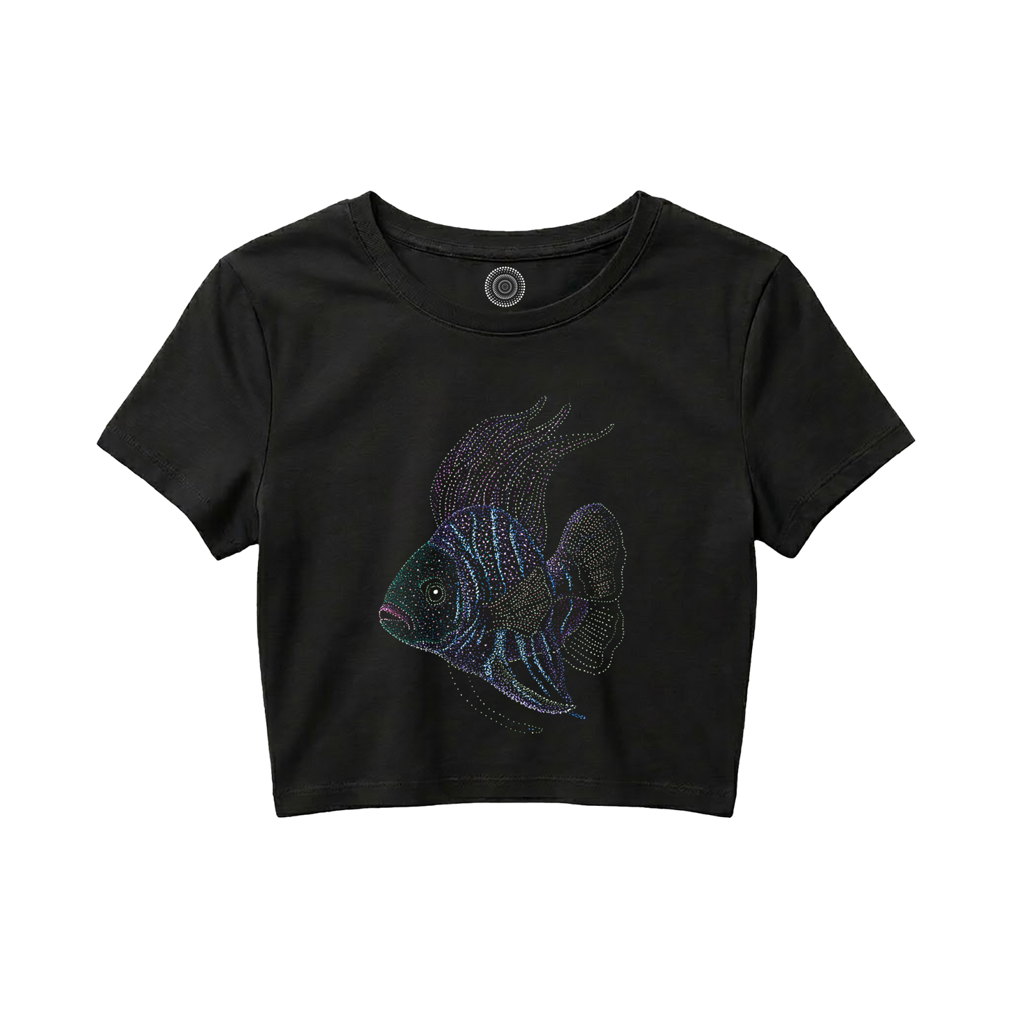 black-Crop-top-women-female-wildlife-nature-design-anu-fish