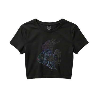 black-Crop-top-women-female-wildlife-nature-design-anu-fish