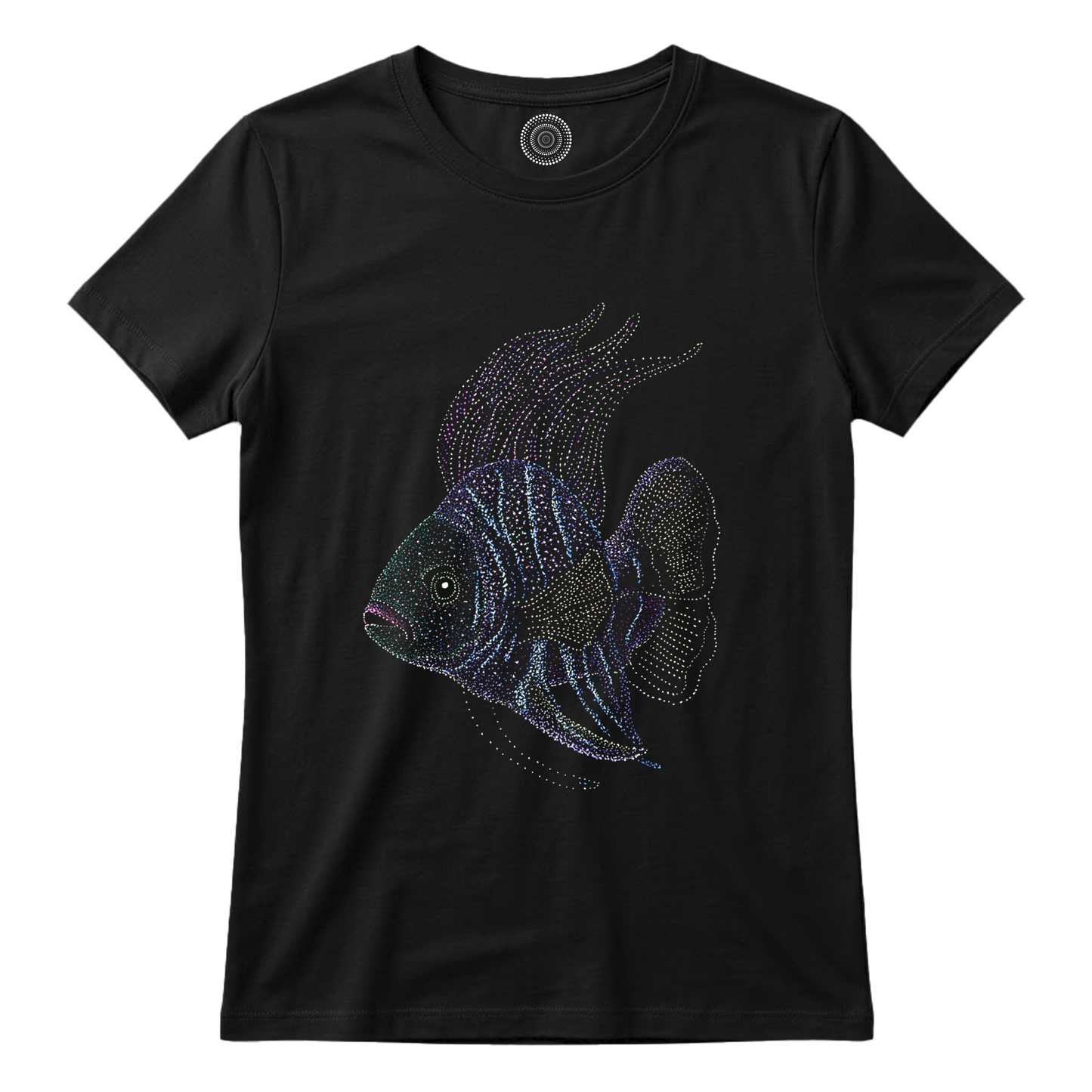 Wildlife-nature-gift-idea-tshirt-black-kids-women-anu-fish