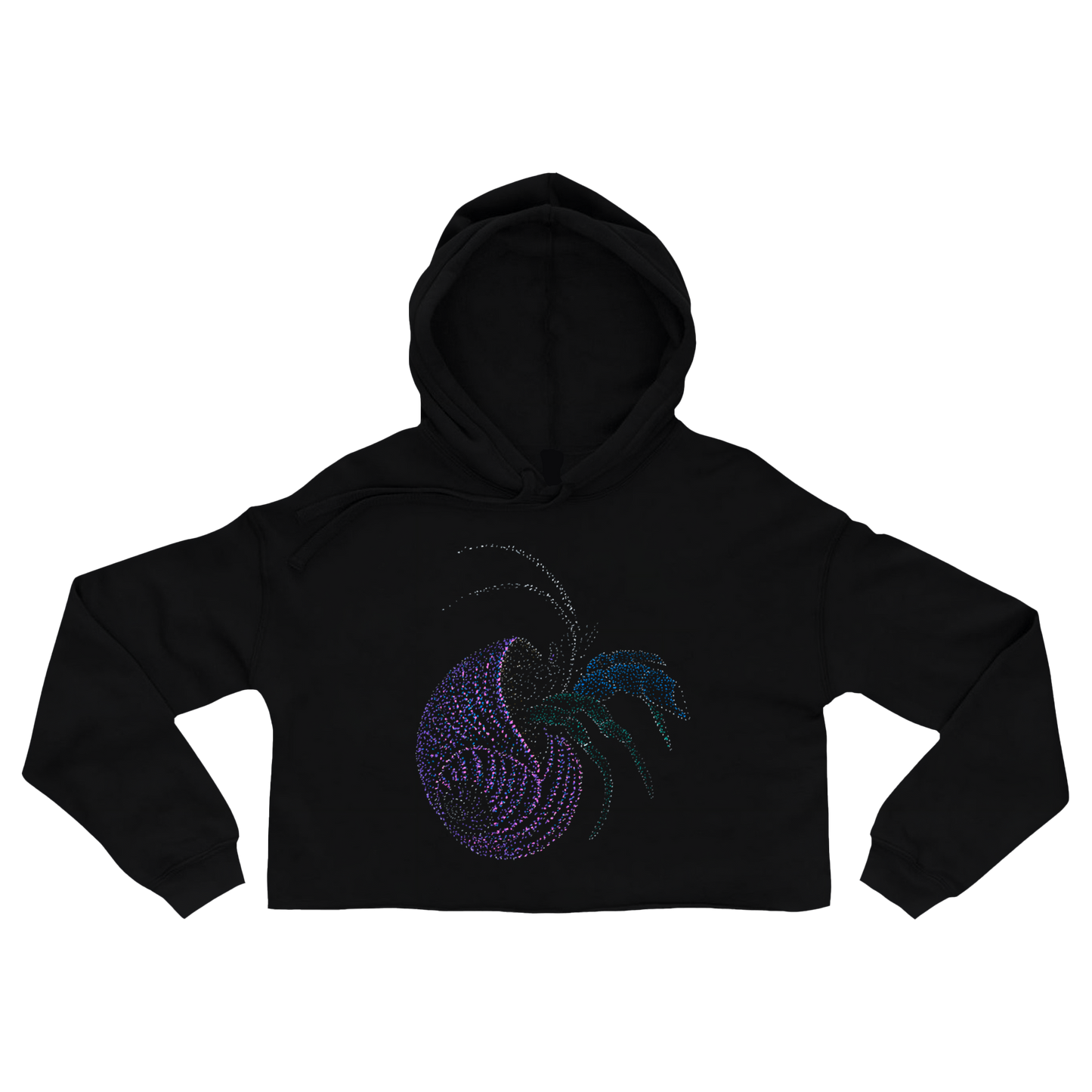 black-t-shirt-top-women-female-wildlife-nature-design-arpit-crab