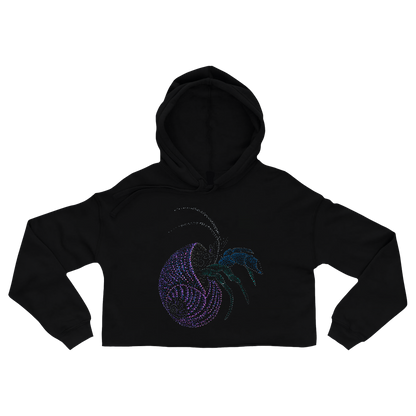black-t-shirt-top-women-female-wildlife-nature-design-arpit-crab