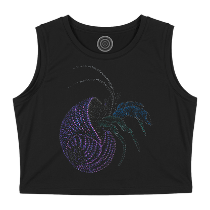 black-Crop-top-women-female-wildlife-nature-design-arpit-crab