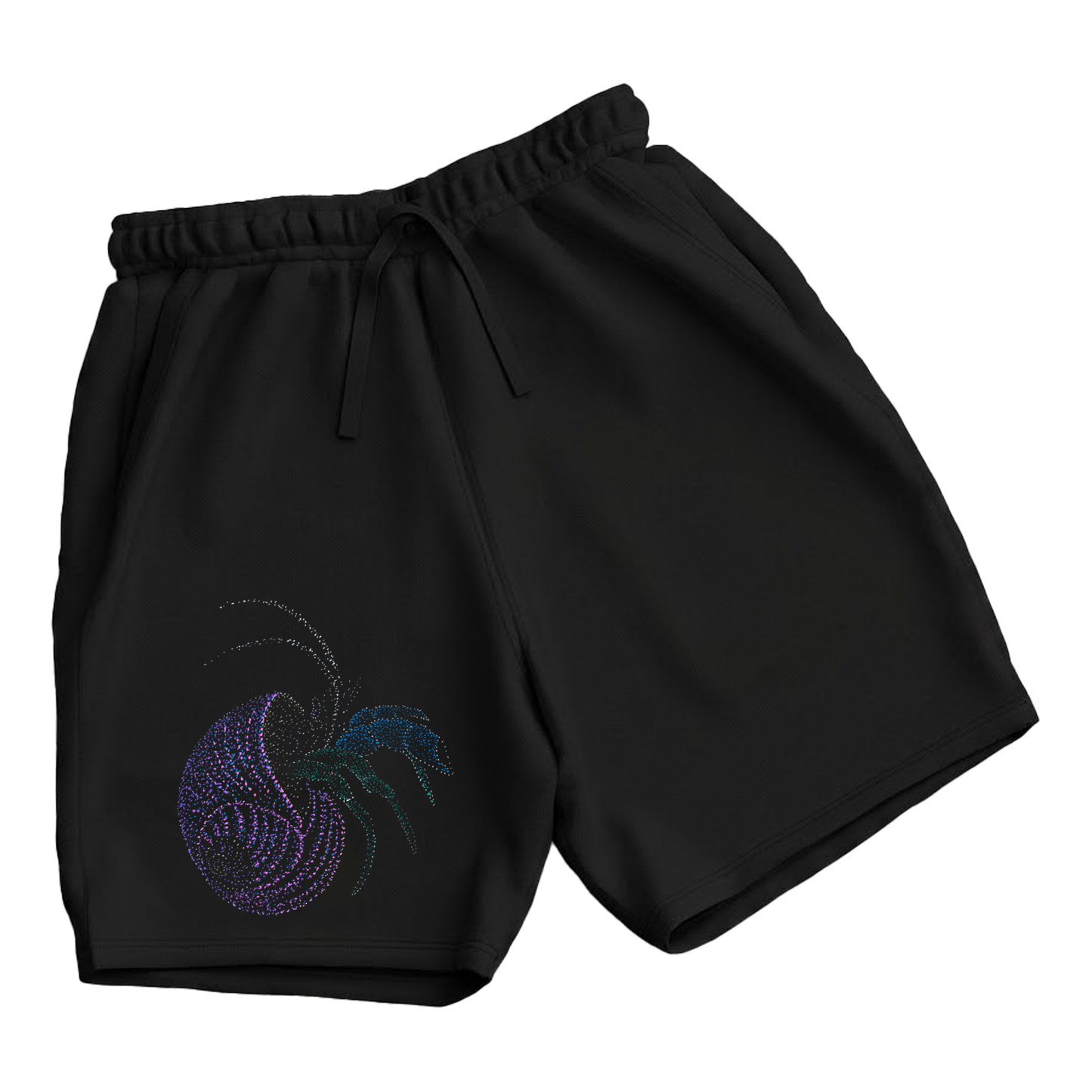 trekking-hiking-gym-shorts-for-men-Wildlife-nature-design-cotton-black-arpit-crab