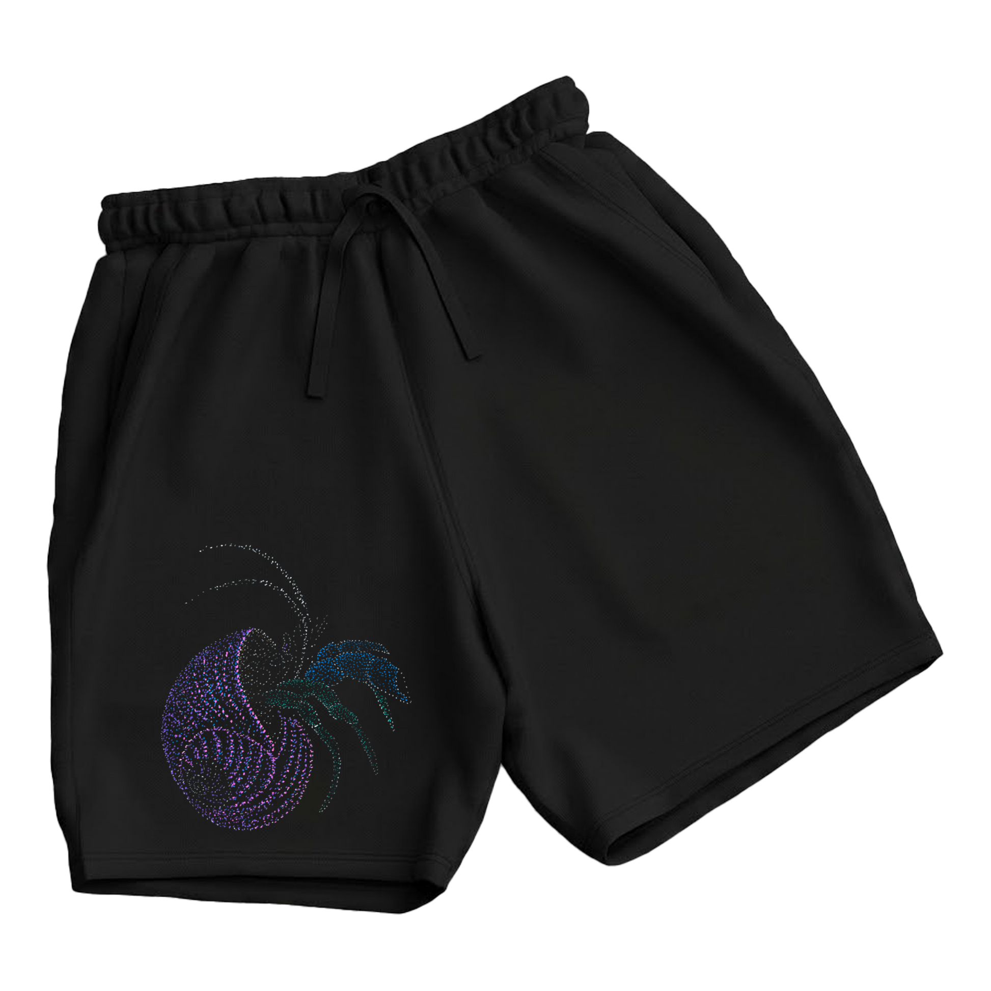 trekking-hiking-gym-shorts-for-men-Wildlife-nature-design-cotton-black-arpit-crab