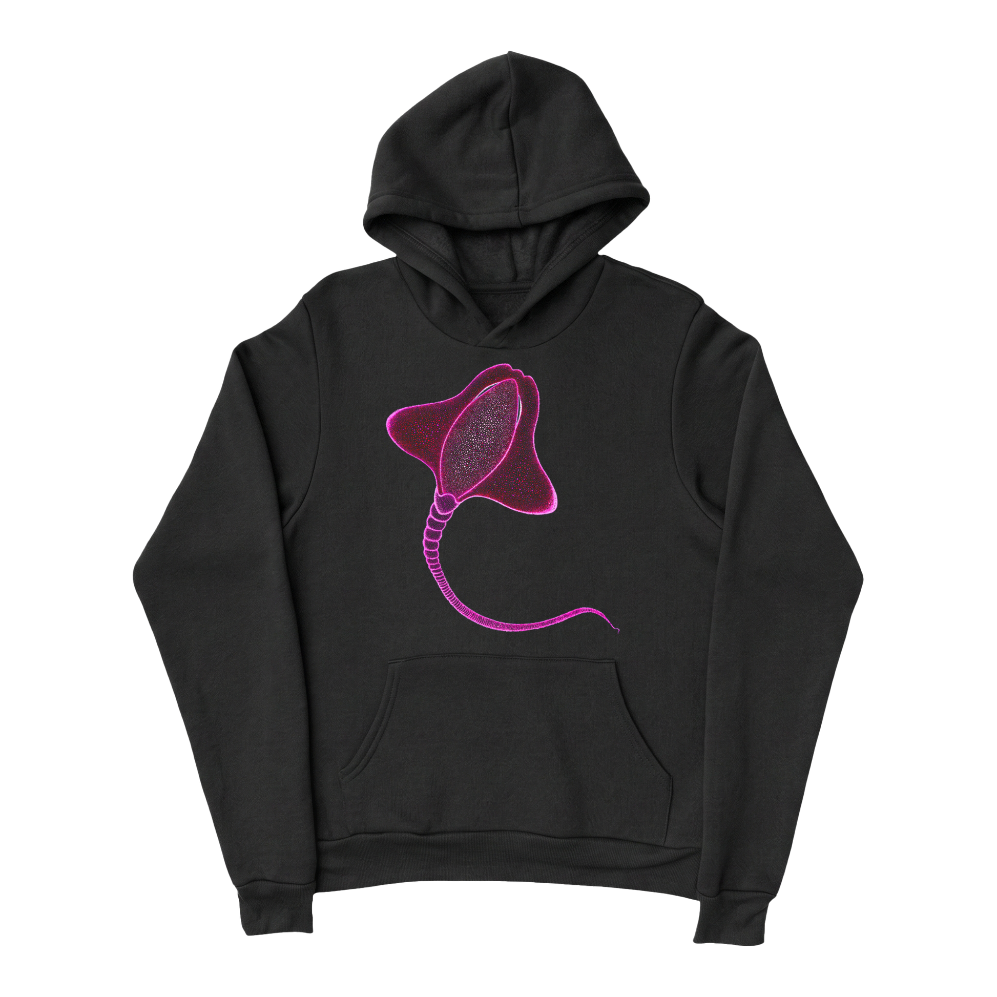 Wildlife-nature-hoodie-for-men-cotton-black-design-happy-ray