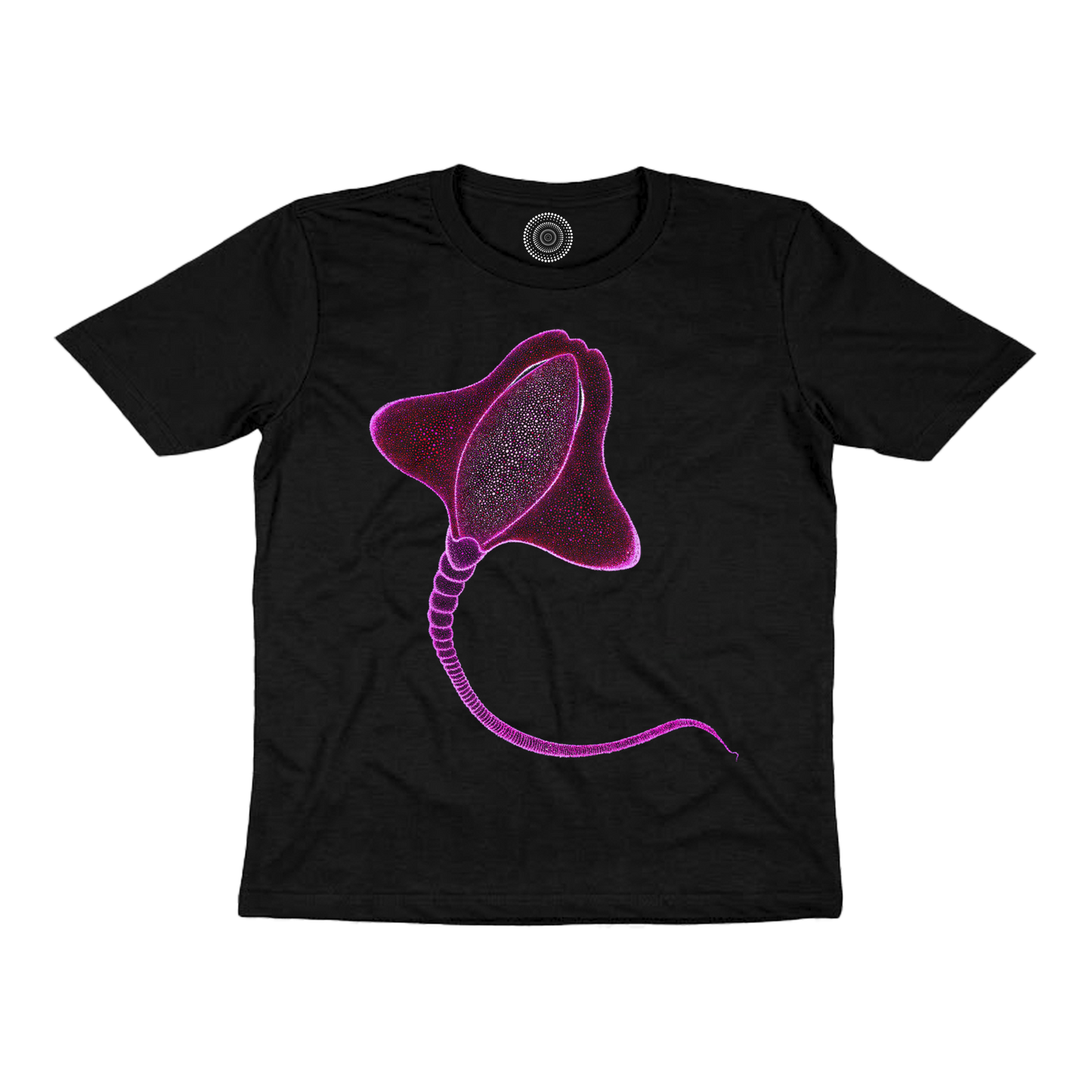 black-kids-tshirt-animals-fish-wildlife-nature-design-happy-ray