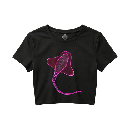 black-Crop-top-women-female-wildlife-nature-design-happy-ray