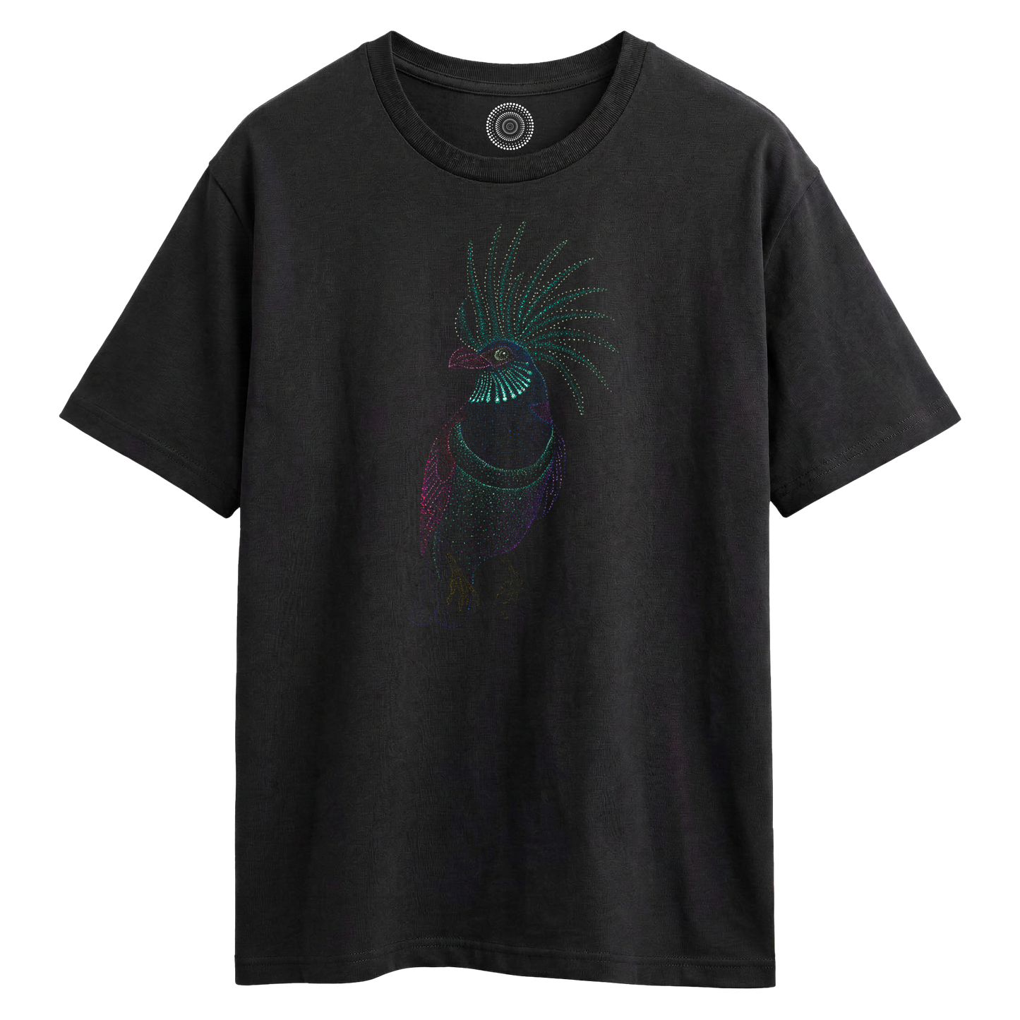 Wildlife-nature-oversized-t-shirt-tee-mens-womens-unisex-black-aurora-bird