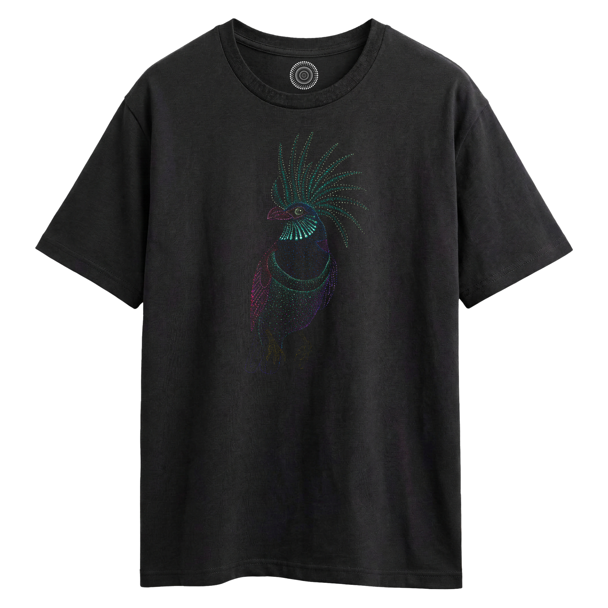 Wildlife-nature-oversized-t-shirt-tee-mens-womens-unisex-black-aurora-bird