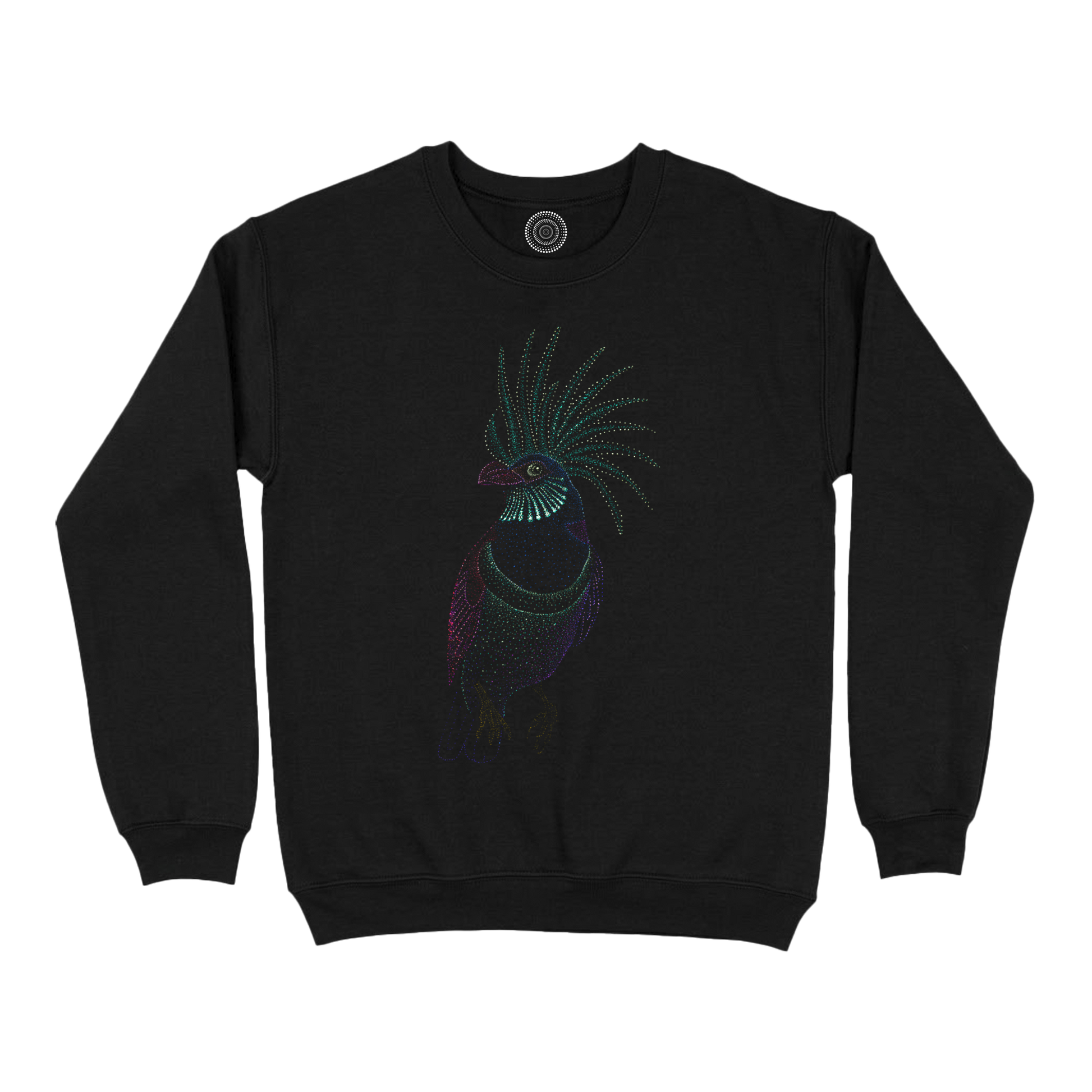 Wildlife-nature-sweatshirt-men-black-aurora-bird