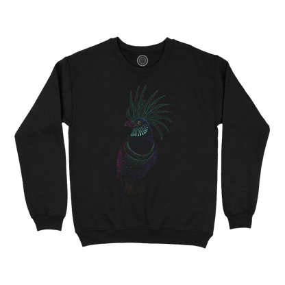 Wildlife-nature-sweatshirt-men-black-aurora-bird