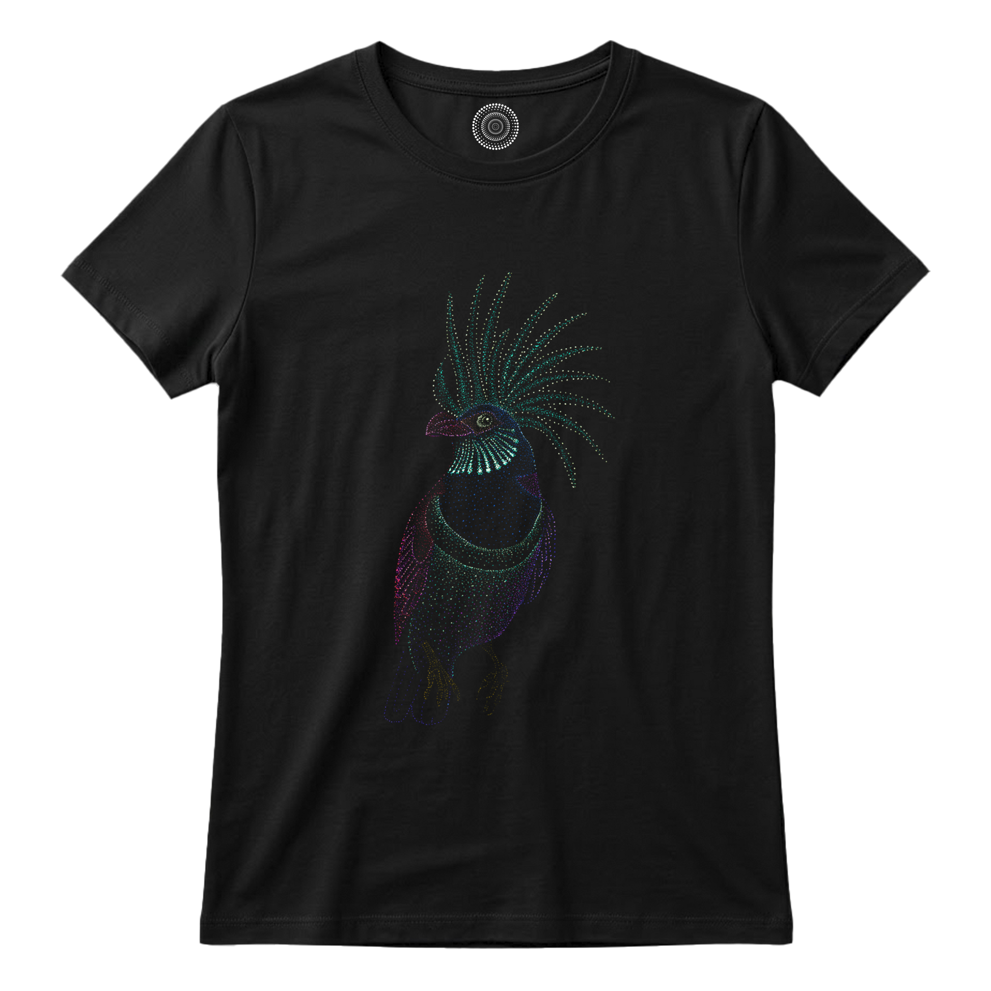 Wildlife-nature-gift-idea-tshirt-black-kids-women-aurora-bird