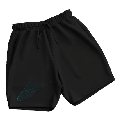 trekking-hiking-gym-shorts-for-men-Wildlife-nature-design-cotton-black-bavanji-whale