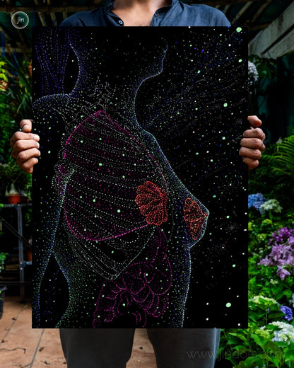 Breathe the Stars - Original Artwork by Jindots