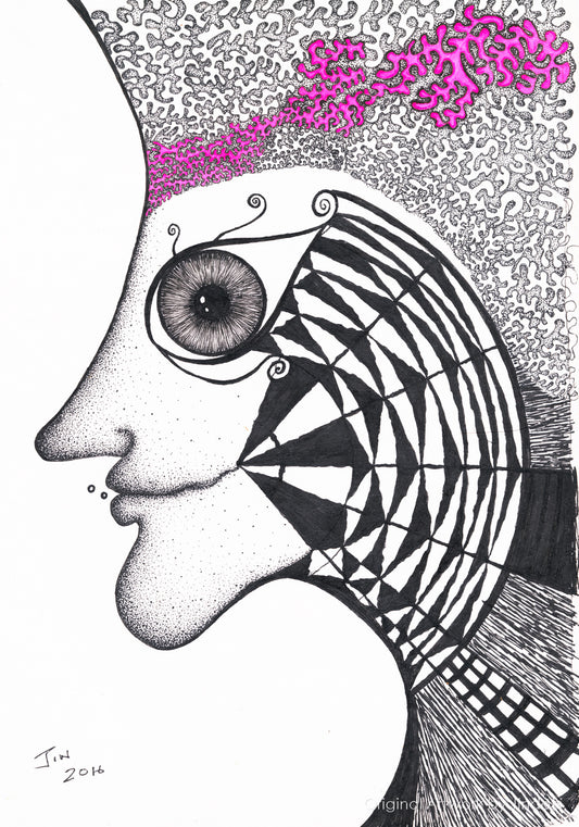 First MD Trip, Jindots, pens on paper, 2017